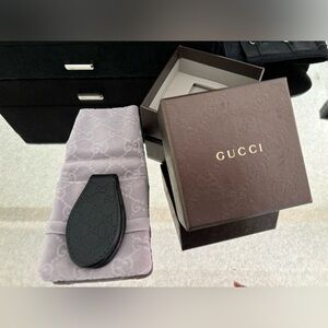 Gucci men’s leather money clip